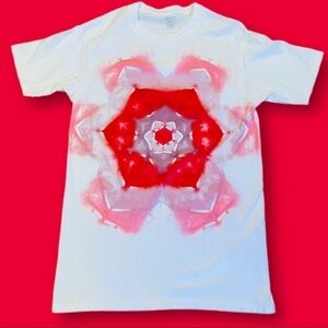 tie dye shirt kaleidoscope flower mandala tshirt M
